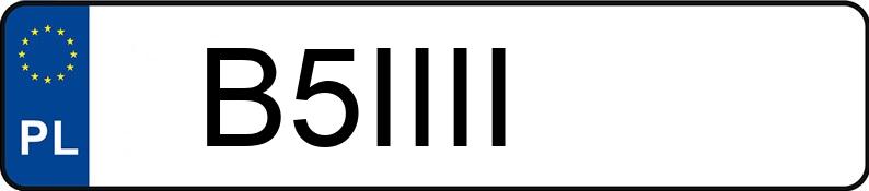 Numer rejestracyjny B5IIII posiada KAWASAKI Sportowe od 600 ZX-6R