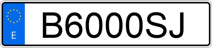 Numer rejestracyjny B6000SJ posiada HYUNDAI ACCENT