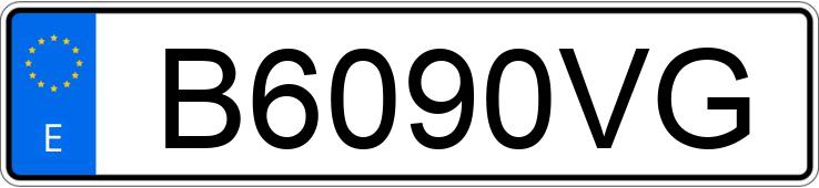 Numer rejestracyjny B6090VG posiada BMW Z3