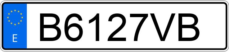 Numer rejestracyjny B6127VB posiada VOLKSWAGEN GOLF