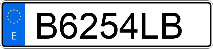 Numer rejestracyjny B6254LB posiada SUZUKI SAMURAI