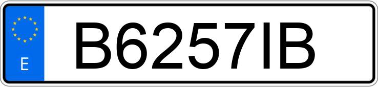 Registreringsnummeret B6257IB har BMW SERIE 3
