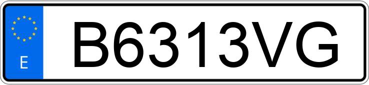 Il numero di registrazione B6313VG ha JEEP CHEROKEE