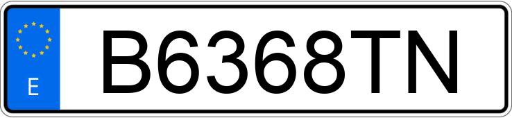 Numer rejestracyjny B6368TN posiada BMW SERIE 3