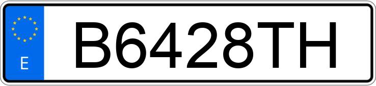Numer rejestracyjny B6428TH posiada BMW SERIE 3