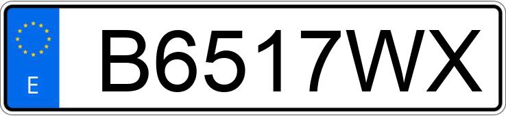 Numer rejestracyjny B6517WX posiada BMW SERIE 3