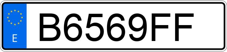 Numer rejestracyjny B6569FF posiada FORD ESCORT