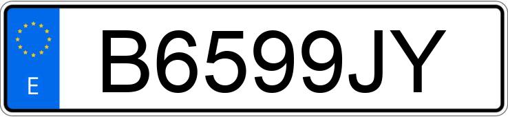 Numer rejestracyjny B6599JY posiada RENAULT 19 Numer rejestracyjny B6599JY posiada RENAULT 19