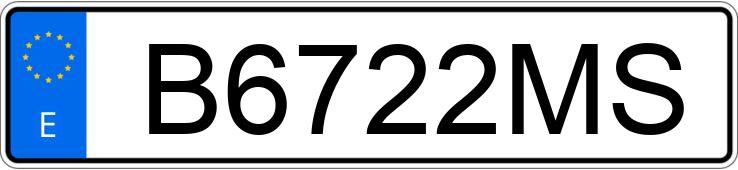 Numer rejestracyjny B6722MS posiada RENAULT 4