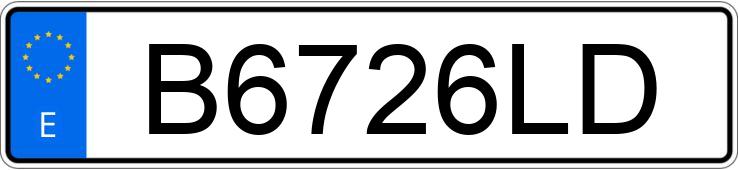 Numer rejestracyjny B6726LD posiada SEAT IBIZA Numer rejestracyjny B6726LD posiada SEAT IBIZA