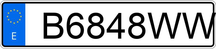 Numer rejestracyjny B6848WW posiada CITROEN SAXO Numer rejestracyjny B6848WW posiada CITROEN SAXO