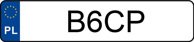 Numer rejestracyjny B6CP posiada DODGE CHARGER Numer rejestracyjny B6CP posiada DODGE CHARGER