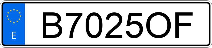 Numer rejestracyjny B7025OF posiada NISSAN TERRANO II