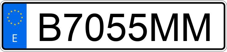 Numer rejestracyjny B7055MM posiada KAWASAKI GPZ 500 Numer rejestracyjny B7055MM posiada KAWASAKI GPZ 500