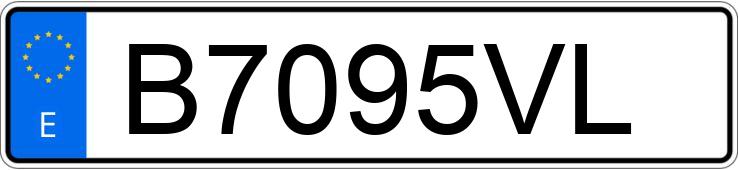 Numer rejestracyjny B7095VL posiada BMW SERIE 3