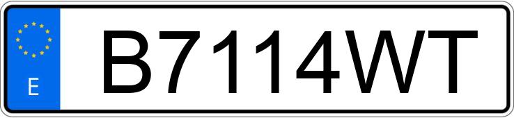 Numer rejestracyjny B7114WT posiada BMW SERIE 3 Numer rejestracyjny B7114WT posiada BMW SERIE 3