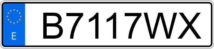 Numer rejestracyjny B7117WX posiada NISSAN PATROL Numer rejestracyjny B7117WX posiada NISSAN PATROL