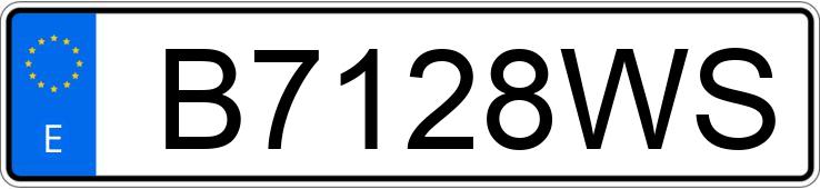 Numer rejestracyjny B7128WS posiada VOLKSWAGEN POLO