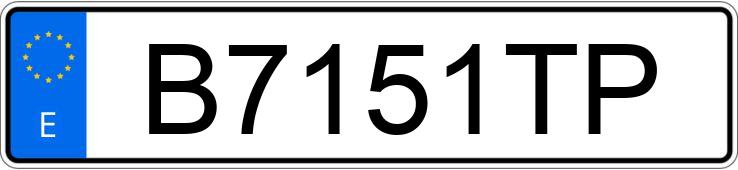 Numer rejestracyjny B7151TP posiada VOLKSWAGEN PASSAT