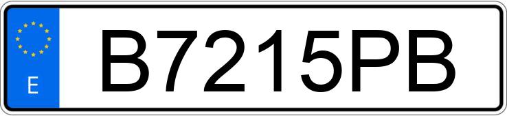 Numer rejestracyjny B7215PB posiada AUDI 80