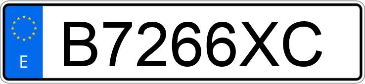 Numer rejestracyjny B7266XC posiada BMW SERIE 3