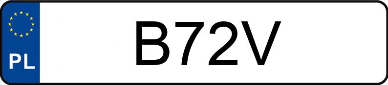 Numer rejestracyjny B72V posiada MERCEDES-BENZ C 200 MR`14 E6 205 4Matic