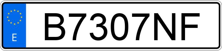 Numer rejestracyjny B7307NF posiada CITROEN ZX Numer rejestracyjny B7307NF posiada CITROEN ZX