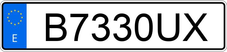 Numer rejestracyjny B7330UX posiada VOLKSWAGEN PASSAT