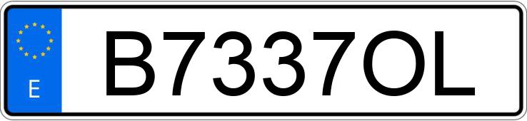 Numer rejestracyjny B7337OL posiada BMW SERIE 5