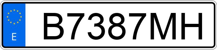 Numer rejestracyjny B7387MH posiada YAMAHA SR 250