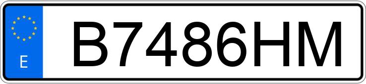 Numer rejestracyjny B7486HM posiada RENAULT 5