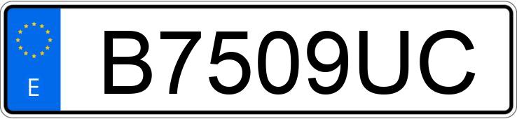 Numer rejestracyjny B7509UC posiada CITROEN SAXO 1.1I X