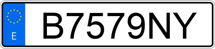 Numer rejestracyjny B7579NY posiada SEAT IBIZA Numer rejestracyjny B7579NY posiada SEAT IBIZA