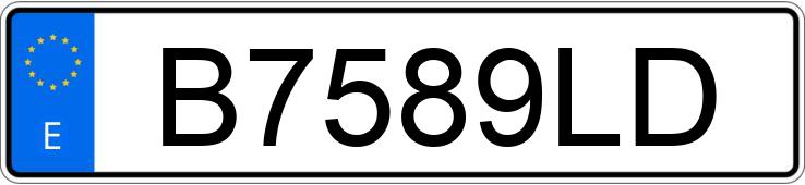 Numer rejestracyjny B7589LD posiada MERCEDES 190 (201)