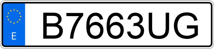 Numer rejestracyjny B7663UG posiada RENAULT EXPRESS