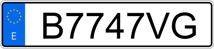 Numer rejestracyjny B7747VG posiada NISSAN SERENA