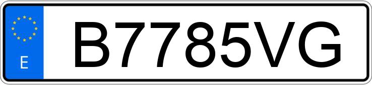 Il numero di registrazione B7785VG ha NISSAN PRIMERA