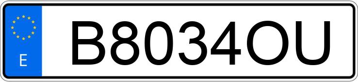 Numer rejestracyjny B8034OU posiada LAND ROVER RANGE ROVER