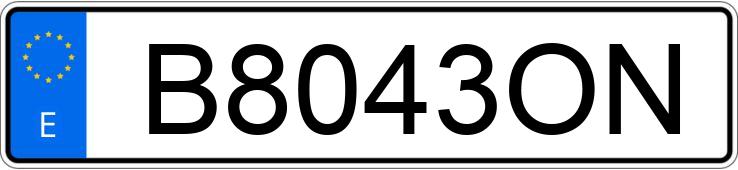Numer rejestracyjny B8043ON posiada RENAULT ESPACE GTX Numer rejestracyjny B8043ON posiada RENAULT ESPACE GTX