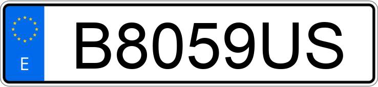 Numer rejestracyjny B8059US posiada VOLKSWAGEN GOLF Numer rejestracyjny B8059US posiada VOLKSWAGEN GOLF