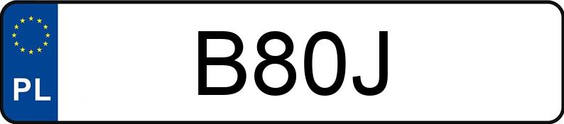 Numer rejestracyjny B80J posiada CHEVROLET LUMINA Numer rejestracyjny B80J posiada CHEVROLET LUMINA