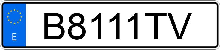 Numer rejestracyjny B8111TV posiada HONDA PRELUDE 2.2 AUTO