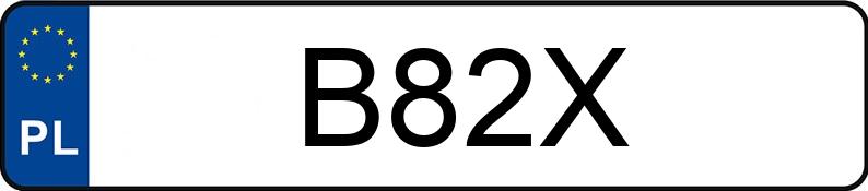 Numer rejestracyjny B82X posiada FORD MUSTANG Numer rejestracyjny B82X posiada FORD MUSTANG
