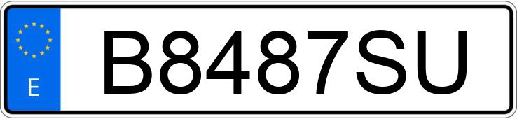 Numer rejestracyjny B8487SU posiada MITSUBISHI MONTERO Numer rejestracyjny B8487SU posiada MITSUBISHI MONTERO