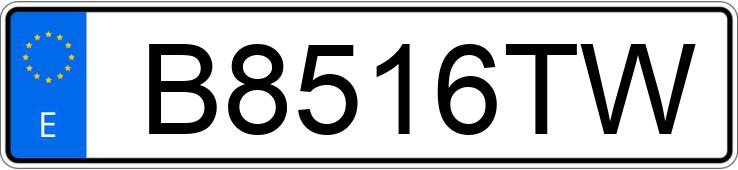 Numer rejestracyjny B8516TW posiada BMW SERIE 3