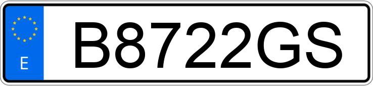 Numer rejestracyjny B8722GS posiada BMW SERIE 3 Numer rejestracyjny B8722GS posiada BMW SERIE 3
