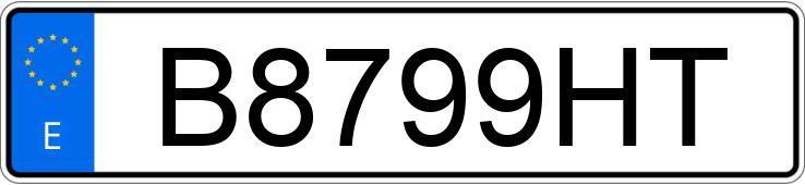 Numer rejestracyjny B8799HT posiada OPEL KADETT