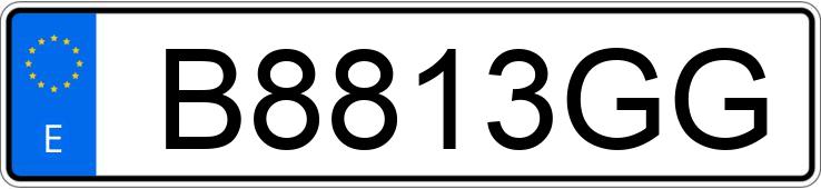 Numer rejestracyjny B8813GG posiada RENAULT 5