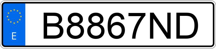 Numer rejestracyjny B8867ND posiada OPEL CALIBRA Numer rejestracyjny B8867ND posiada OPEL CALIBRA