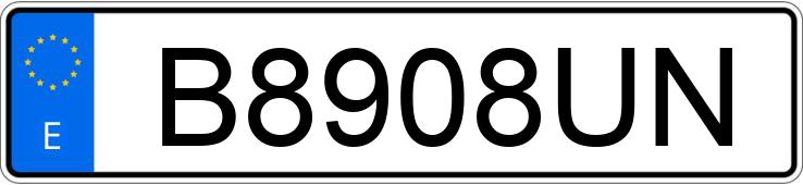 Numer rejestracyjny B8908UN posiada VOLKSWAGEN GOLF Numer rejestracyjny B8908UN posiada VOLKSWAGEN GOLF